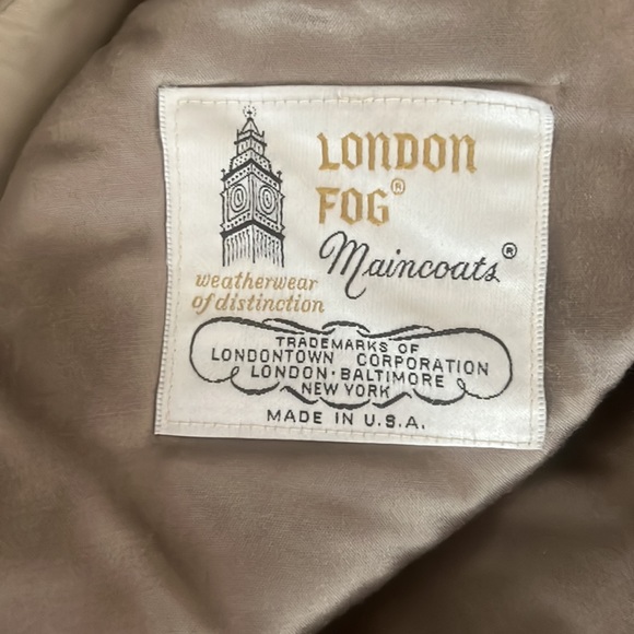 Vintage London fog main coat trenchcoat with wool lining - Picture 10 of 12